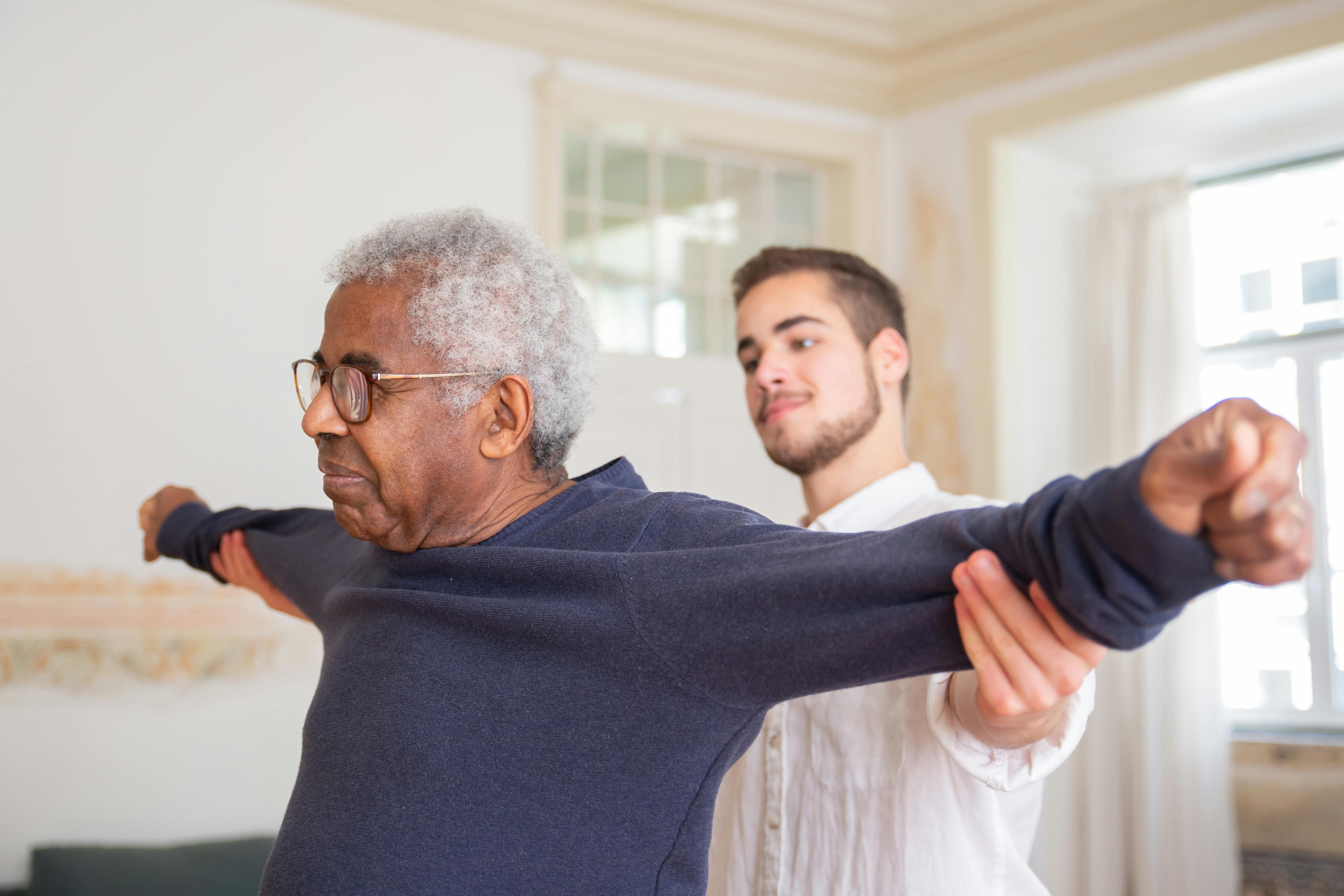 Resident in physical therapy session at The Waters of Smyrna